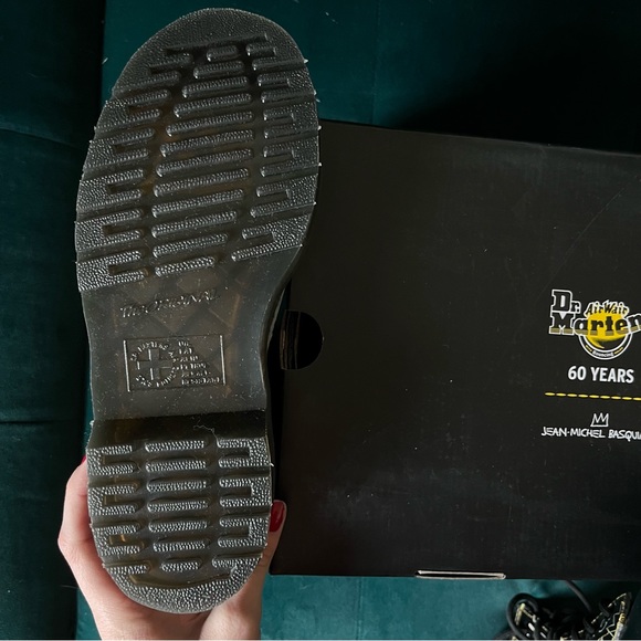 Dr. Martens 1460 Basquiat Leather Lace Up Boots - Limited Edition - Picture 4 of 12